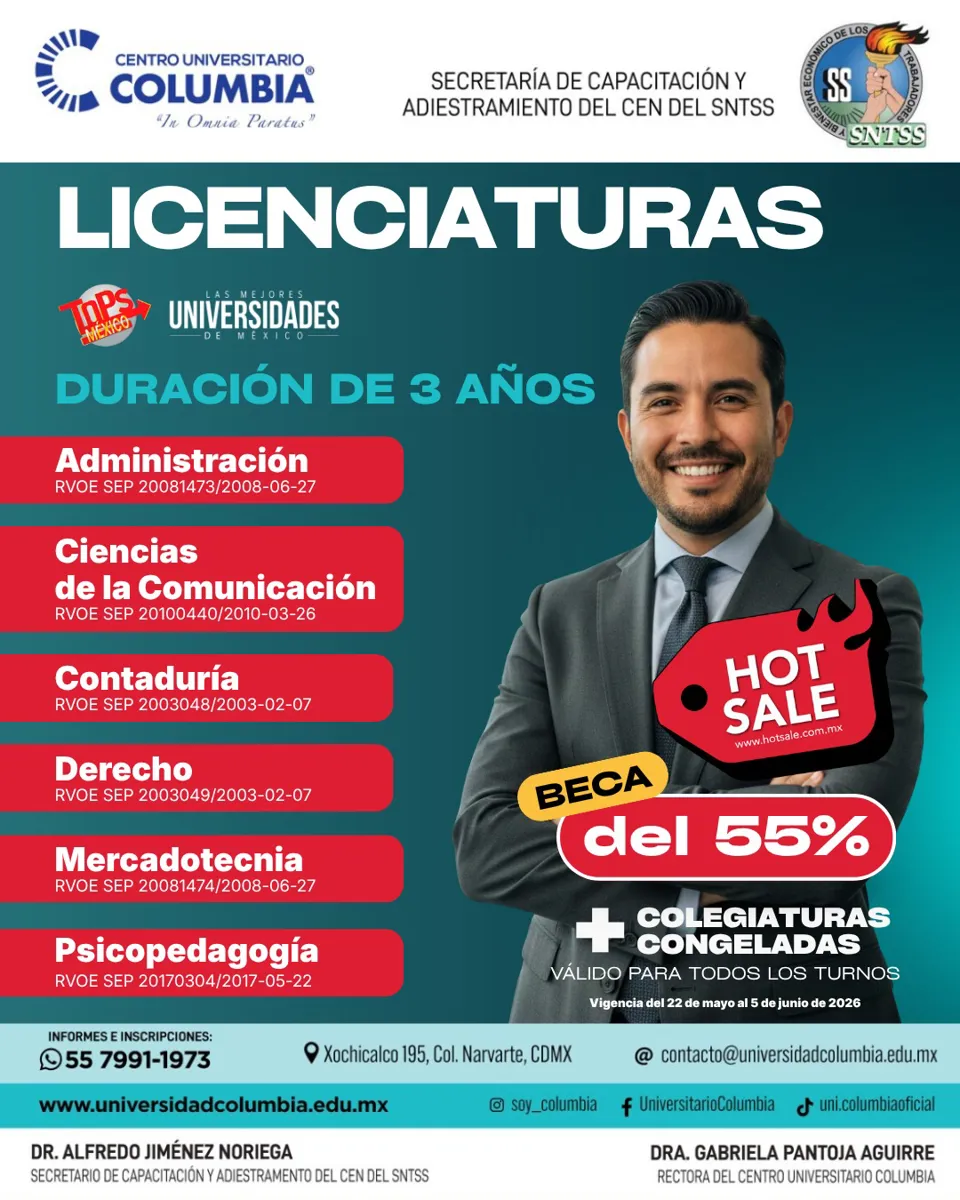HOT SALE - Centro Universitario Columbia